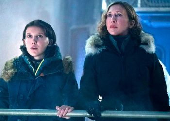 Millie Bobby Brown e Vera Farmiga nas fotos de Godzilla: King of the Monsters