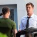 Chris Hemsworth é visto no set de gravação do spin-off Homens de Preto