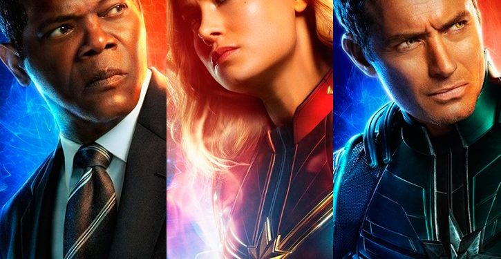 Capitã Marvel ganha pôsteres com destaque para os personagens