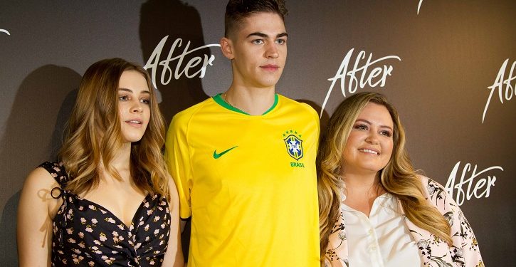 After: Anna Todd, Josephine Langford e Hero Fiennes divulgam o filme em São Paulo