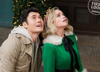 Emilia Clarke e Henry Golding em primeiras fotos da comédia romântica Last Christmas