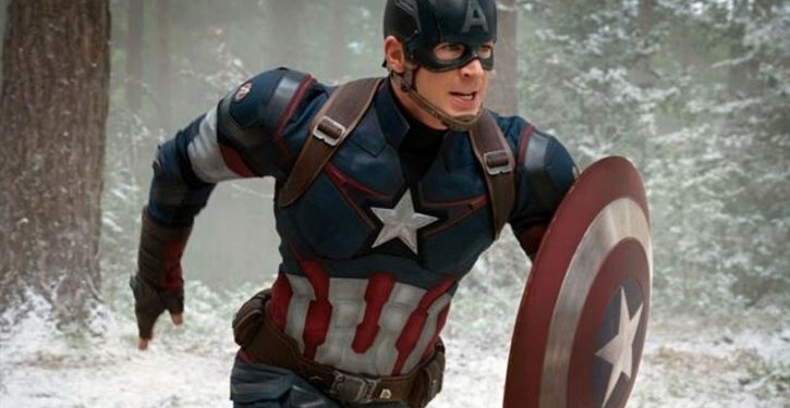 foto do chris evans como capitão america