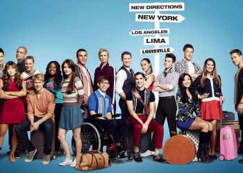 foto do elenco da série Glee