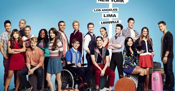 foto do elenco da série Glee
