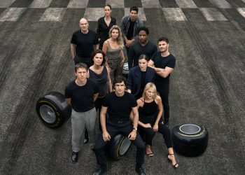 foto do elenco da série Senna