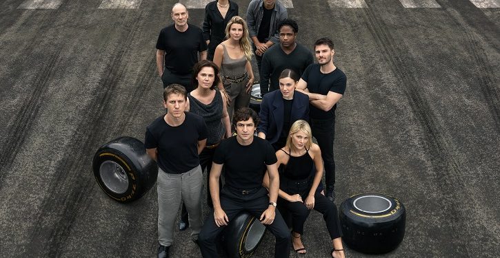 foto do elenco da série Senna