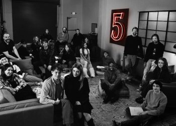 foto dos bastidores da 5ª temporada de Stranger Things